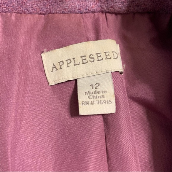 Appleseeds Wool Blend Fully Lined Career Casual Blazer Shoulder Pads Size 12 - Picture 3 of 9